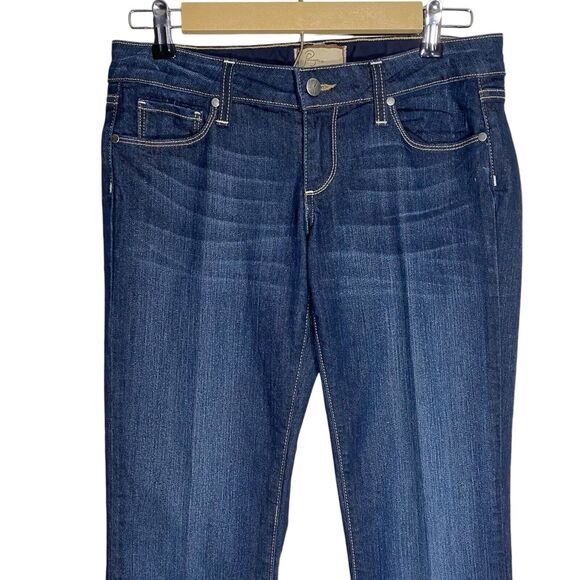 Paige Jeans Womens 27 (30x34) Bootcut Canyon Boot Flare Leg Denim Low Rise Y2K - Picture 4 of 10